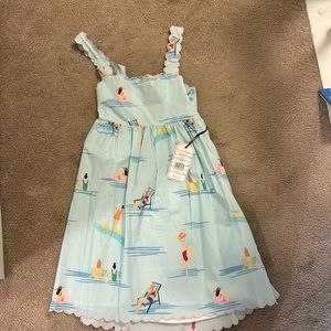 Girls beach dress tie back